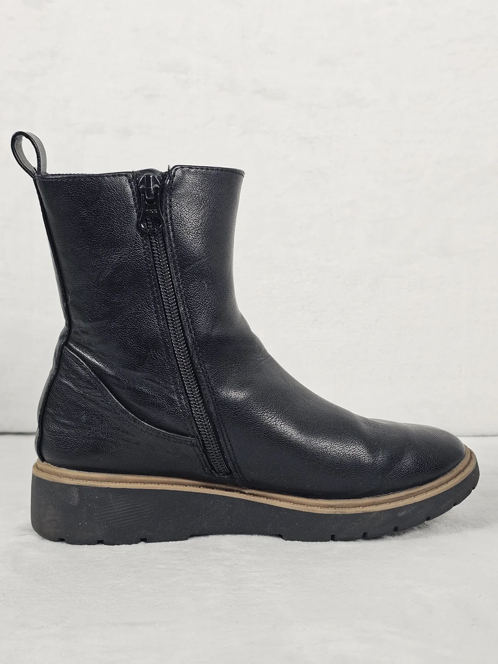 Art Class Kids Girls Laurel Side Zip Wedge Chelsea Boots Black Size 3